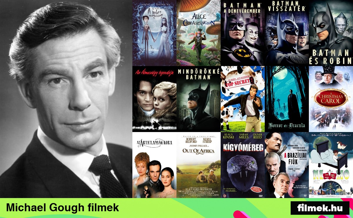 Michael Gough filmek Michael Gough filmek
